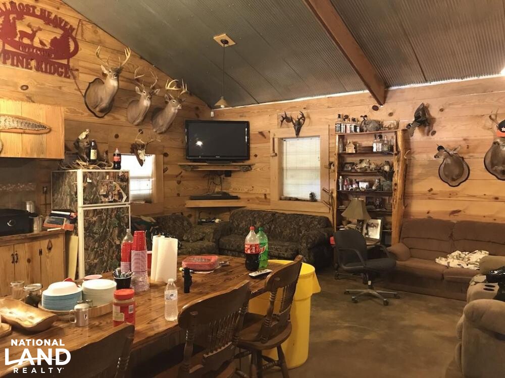 Custom Cabin, Stocked Pond, Huge Food Plot & More in Kemper County