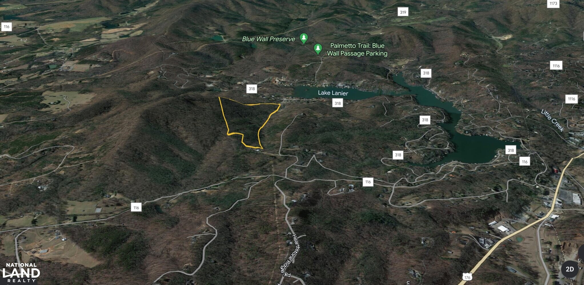 LandrumLake Lanier Recreational Tract in Greenville County, South