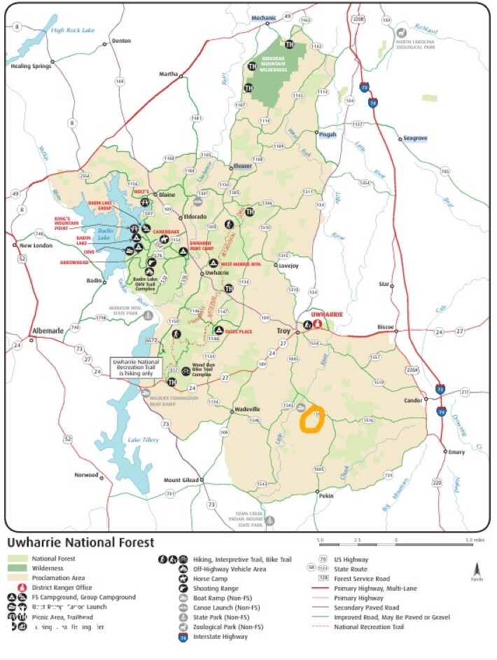 Uwharrie National Forest Hunting & Building Tract! in Montgomery County, North Carolina (28